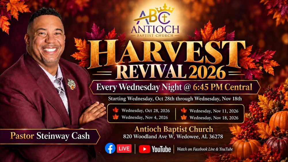 Harvest Revival 2026 flyer