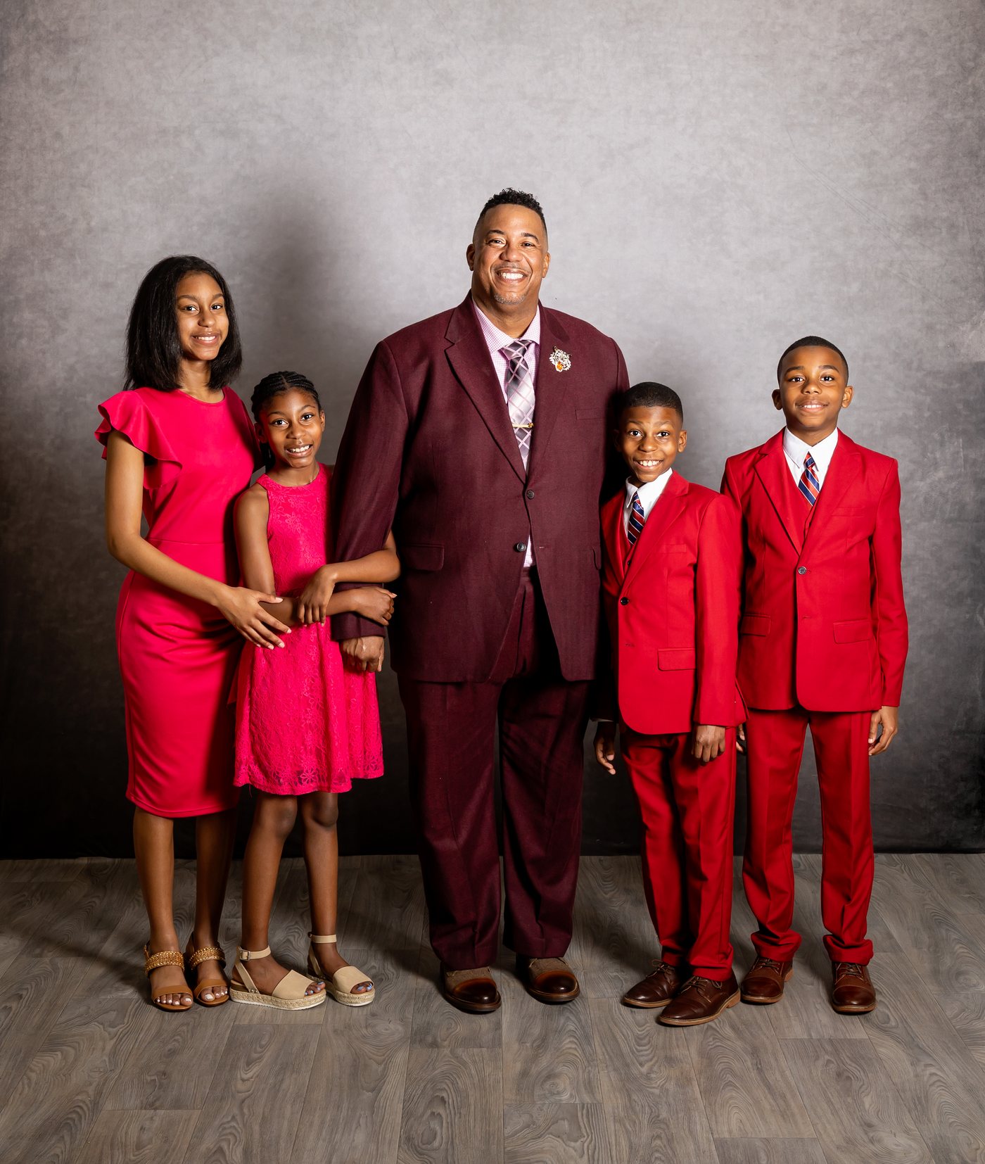 Pastor Cash with his four children